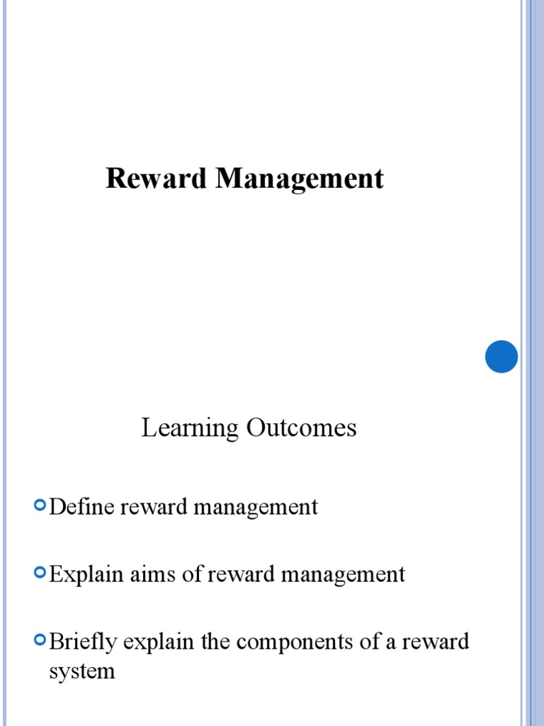 Overview of Reward Management Systems | PDF | Salary | Reward System