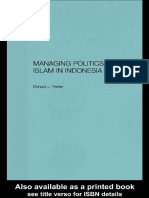 Donald J.Porter - Managing Politics and Islam in Indonesia