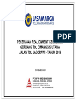 Pekerjaan Realignment Geometrik Gerbang Tol Cimanggis Utama Jalan Tol Jagorawi - Tahun 2019 TTD PDF