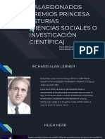 Galardonados Premios Princesa Asturias (Ciencias Sociales o Investigación Científica)