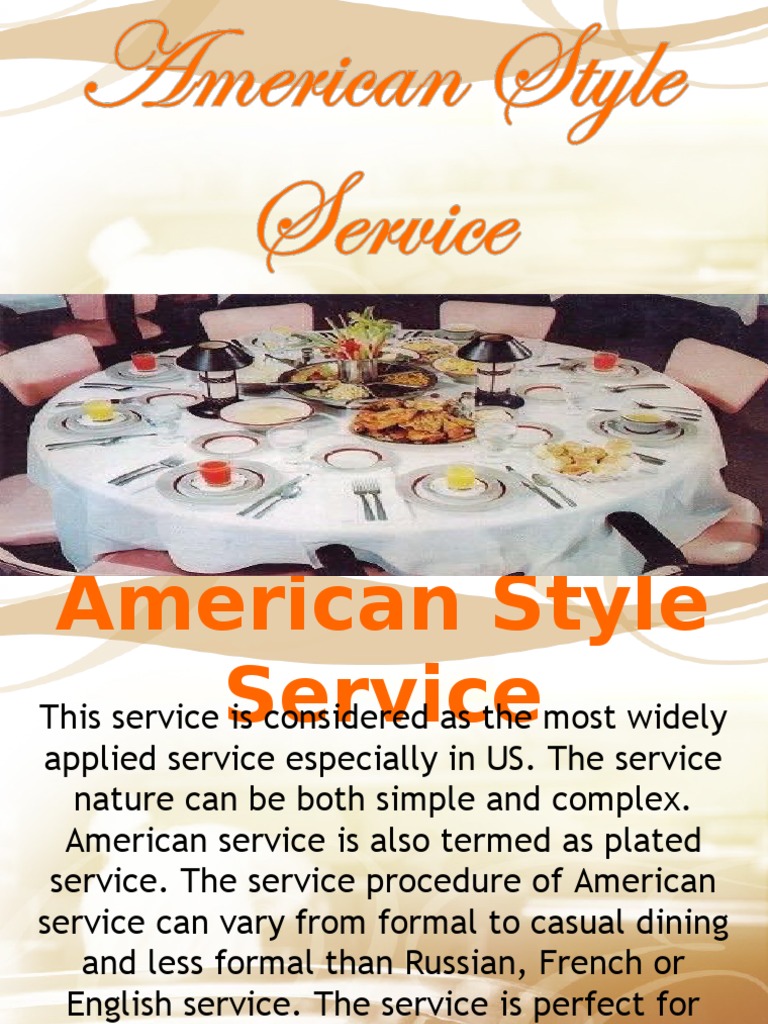 American Service Table Setting
