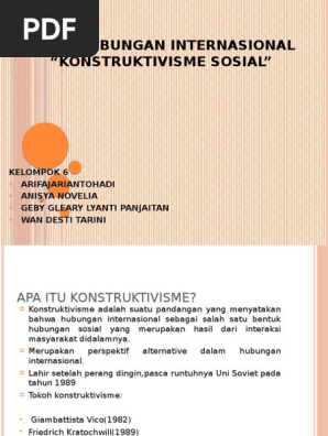 Construktivisme Theory Pdf