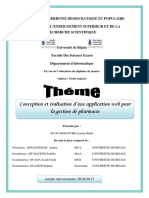 Conception Et Réalisation D Une Application Web Pour La Gestion de Pharmacie PDF