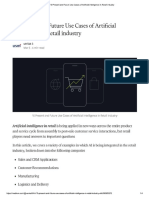 10 Present and Future Use Cases of Artificial Intelligence in Retail Industry