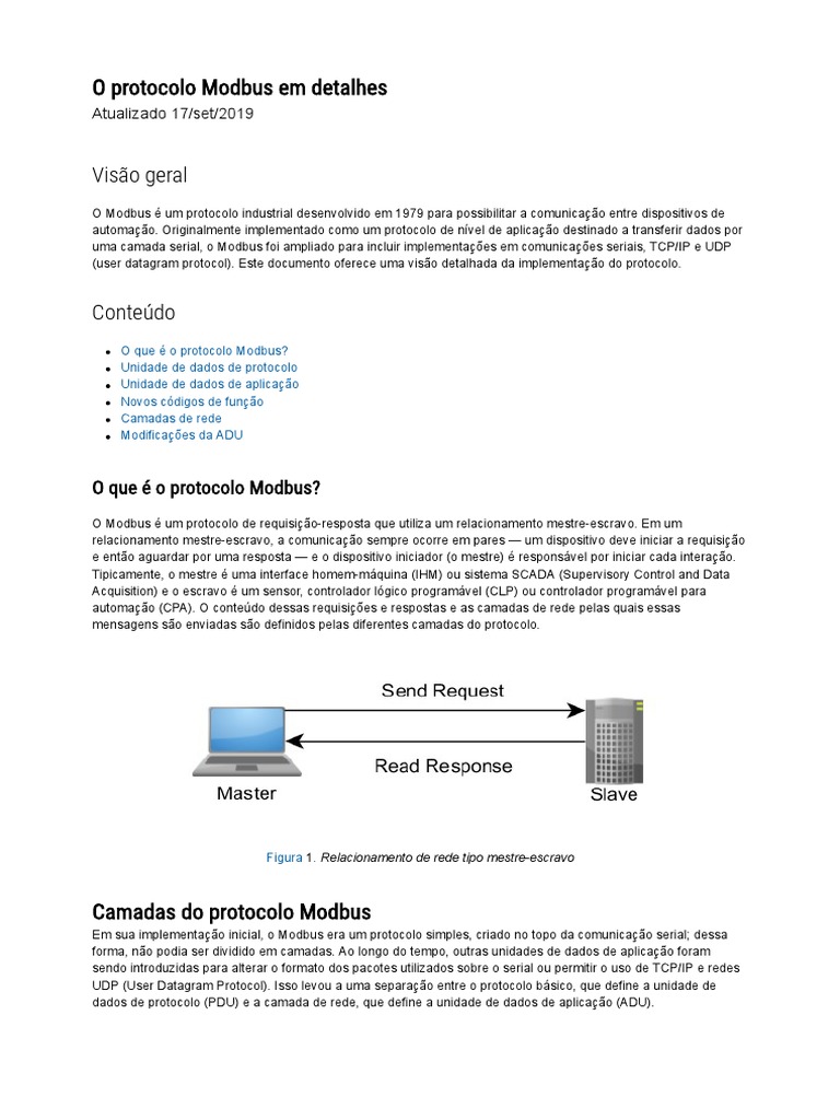 Detalhes do Protocolo Modbus | PDF
