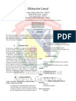 Dilatacion Lineal Informe 