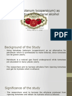 TomatoSolanum Lycopersicum As An Alternative Antibacterial Alcohol New