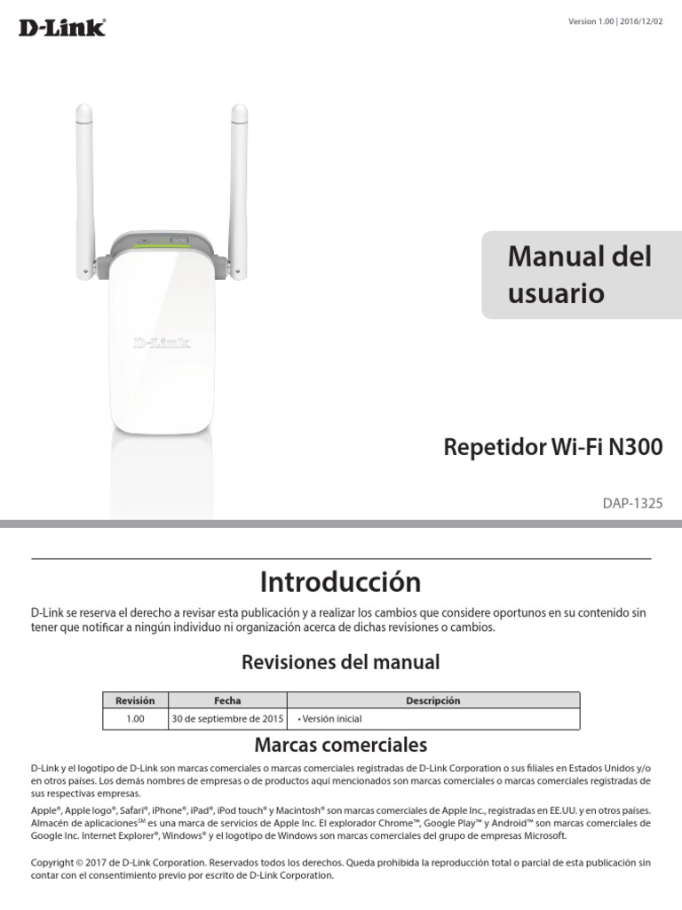 DAP-1325 A1 Manual v1.00 (ES) PDF | PDF