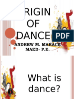 Origin of Dances