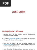 Cost of Capital (Ch-3)