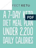 7 Day Keto Menu Plan 2200 Calories