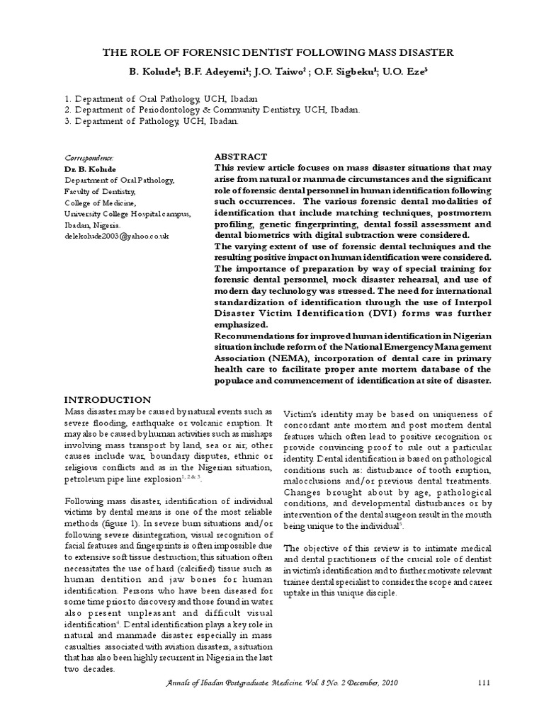 Role Data Antemortem Postmortem PDF | PDF | Mitochondrial Dna | Dna ...