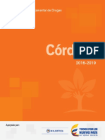 Plan Departamental Drogas Cordoba - 2016 - 2019