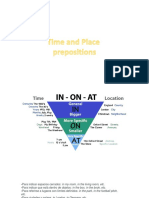 Time and Place Prepositions