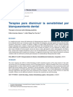 Terapias para Disminuir La Sensibilidad Por Blanqueamiento Dental