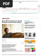 Quase 50% dos professores não têm formação na matéria que ensinam
