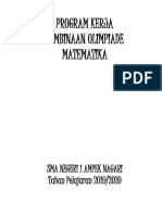 PROGRAM KERJA PEMBINAAN OLIMPIADE MATEMATIKA SMA NEGERI 1 AMPEK NAGARI