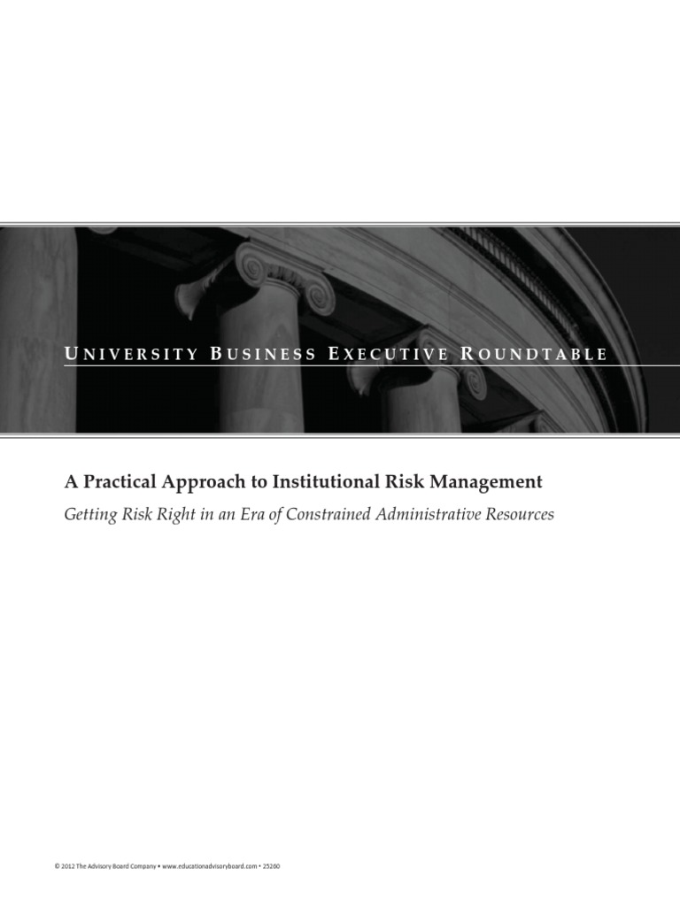 A Practical Approach To Institutional Risk Management | PDF | Finance ...