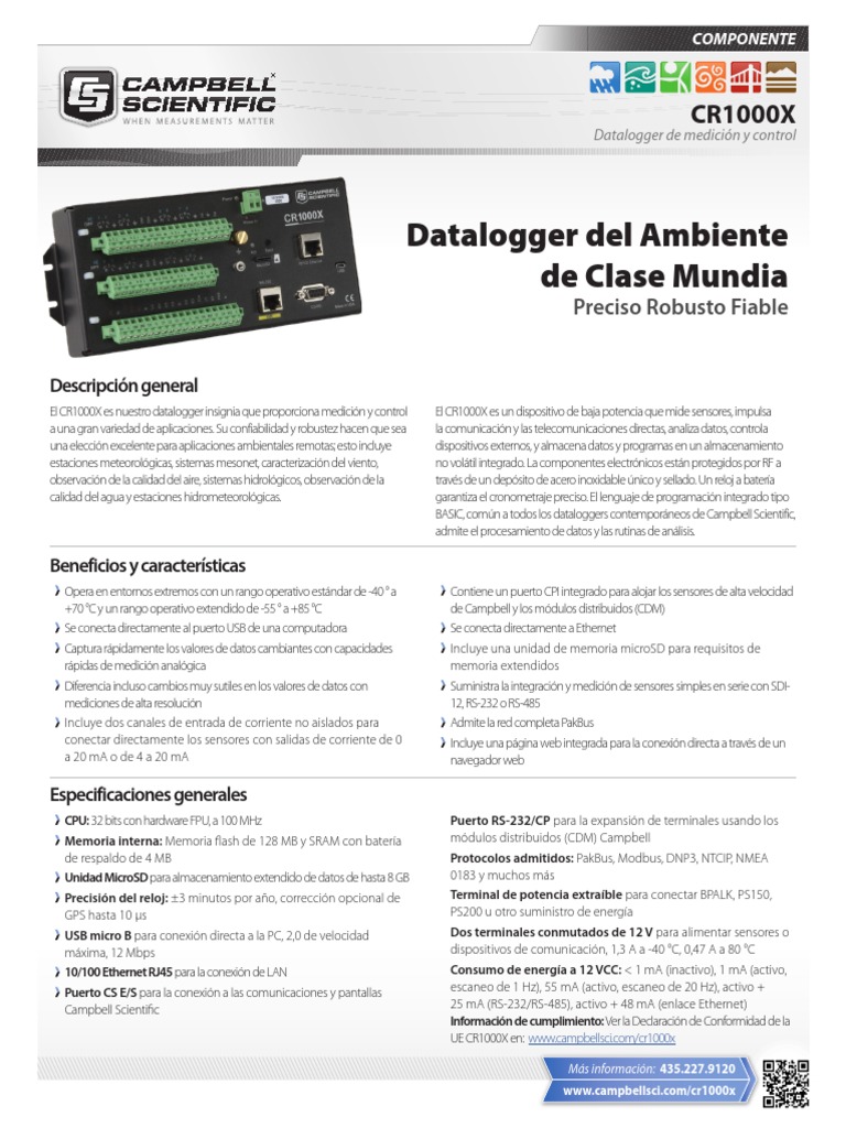 CR1000X Datalogger PDF