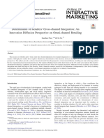 Determinants of Retailers Cross Channel Integ