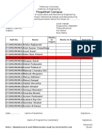 Marks Foil Sheet