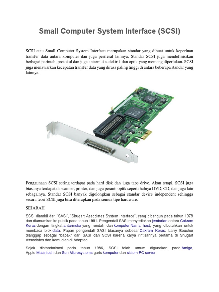 Small Computer System Interface PDF