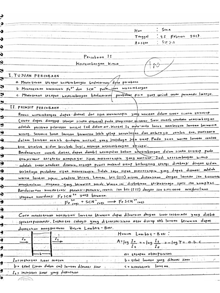 Jurnal Kesetimbangan Kimia
