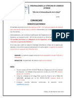 Comunicado AL006 - Mandato Electronico PDF