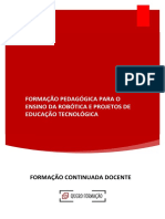 Formação Pedagógica - Robótica e Educação Tecnológica