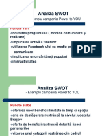 Analiza SWOT - Campania Power To YOU