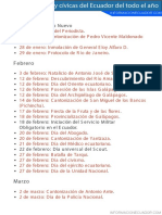 Fechas históricas y cívicas del Ecuador del todo el año (PDF)informacionecuador.com.pdf