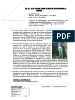 Nota Informativa Lev. Cadaver 2019