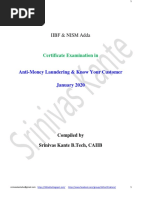 Complete Aml Kyc Mcqs 2025 | PDF | Business | Financial Regulation