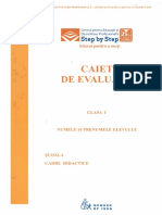 Caiet de Evaluare STEP Cl. I