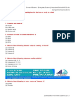 General Science (Everyday Science) Important Solved MCQs For Competitive Exams (Set I)