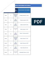 Calendario Proforma 2019