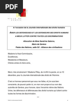 Discours aux Nations Unies