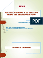 Política Criminal y Derecho Penal del Enemigo en el Perú