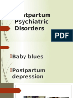 Postpartum Psychiatric Disorders