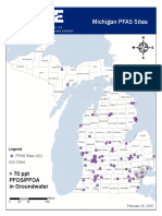 PFAS Site Locations in Michigan