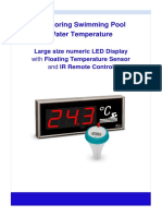 Datasheet de Medidor de Temperatura de Piscina