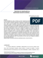 O processo de construção da identidade docente no Brasil