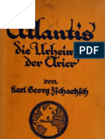 Zschaetzsch Karl Georg - Atlantis. Die Urheimat Der Arier