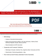 M-Banking: Opportunities and Barriers For The Development of Mobile Financial Services in Latin America and The Caribbean