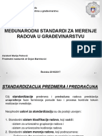 Predavanje Medjunarodni Standardi Za Merenje Radova