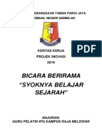 Kertas Kerja Bicara Berirama