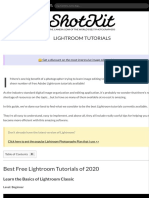 Free Lightroom Tutorials - Best Videos of 2020