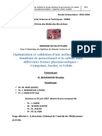 Optimisation Et Validation D'u - EL BOURAKADI Khadija - 2844 PDF