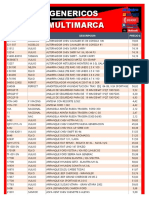Genericos Multimarca Autopartsvalon Febrero PDF