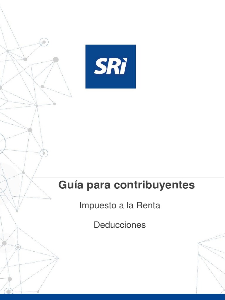 Deducciones del Impuesto a la Renta | PDF | Finanzas y dinero | Derecho